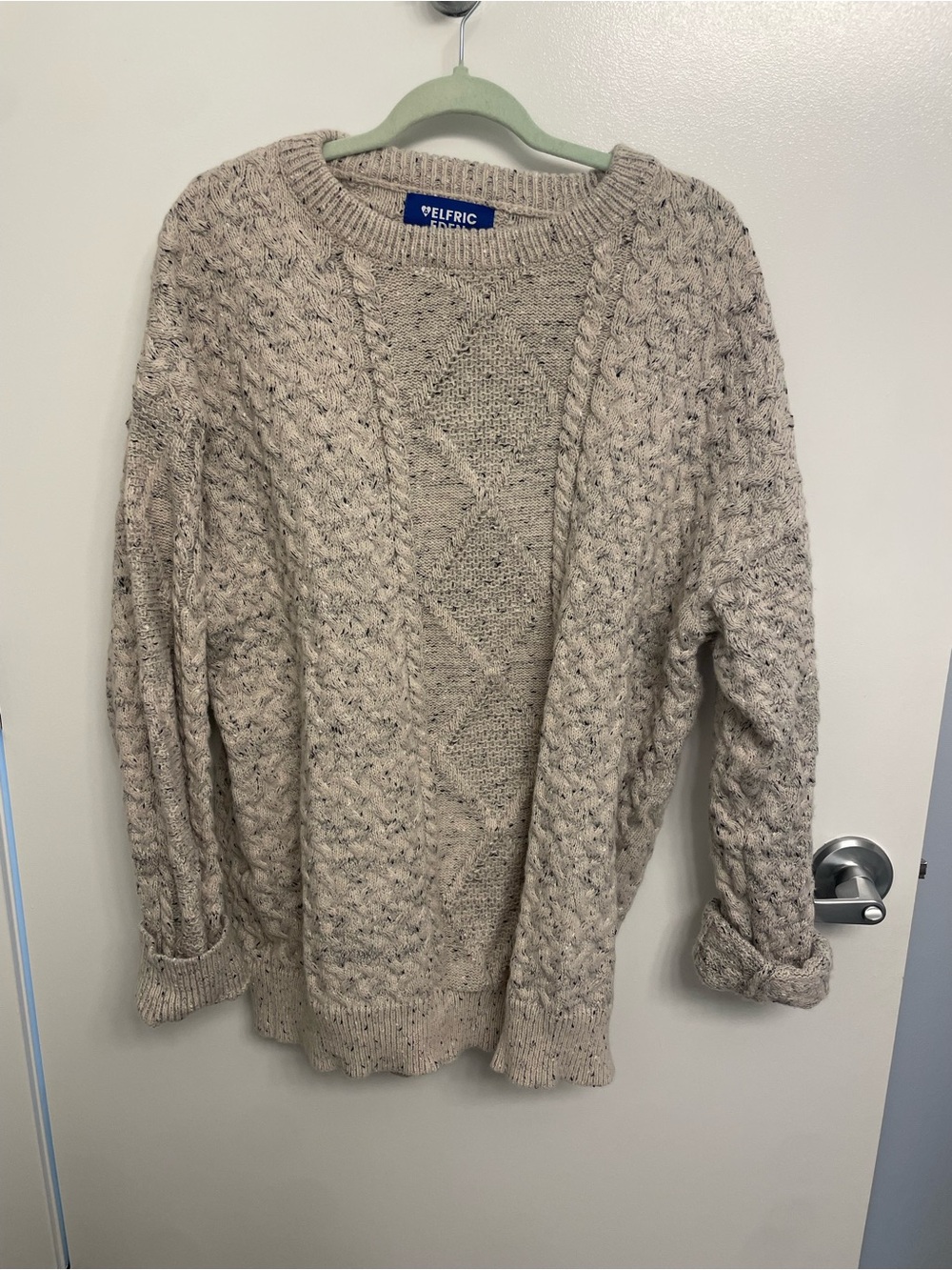 Aelfric Eden Speckled Beige Knit Sweater